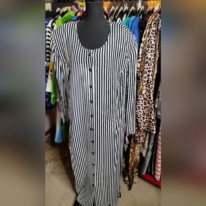 Halmode Plus Maxi Dress/Duster/Tunic VTG